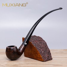 Long Stem Churchwarden Pipe 9mm Handmade Briar Wood Gandalf Tobacco Pipe Smooth