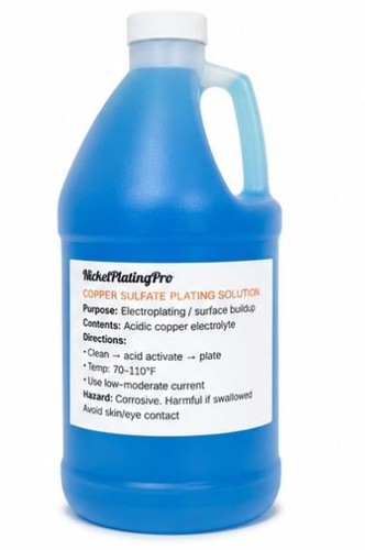 Bright copper plating - plating, solution