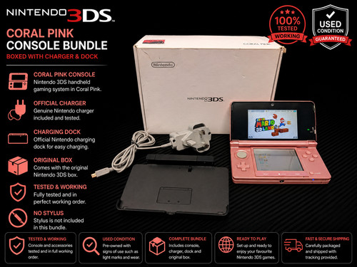 Nintendo 3ds pink console - pink,
