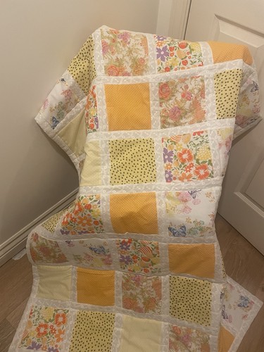 Handmade patchwork quilt lap - handmade,