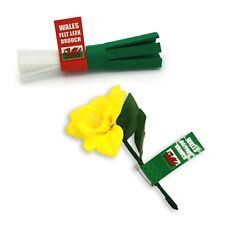 Wales Daffodil Leek Brooch Set