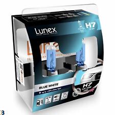 Lunex H7 Halogen Blue White +75% more light Headlight Car Bulbs 3700K Twin