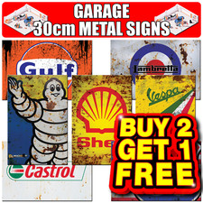 LARGE GARAGE METAL SIGNS SHED