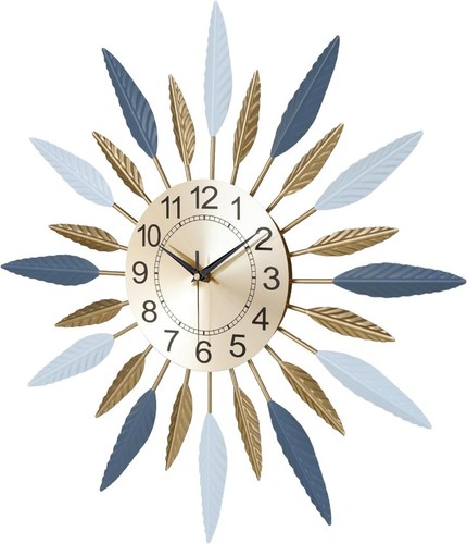 Sunburst wall clock inch - wall,