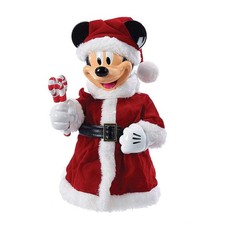 Disney Mickey Mouse Santa Tree-topper Table-piece with Bendable Arms & Candy Can