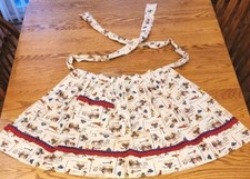 50s Apron Fire engine Fringed