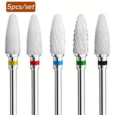 5PCS Ceramic Nail Drill Bits