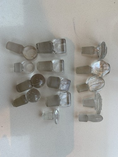 Vintage glass decanter - glass,