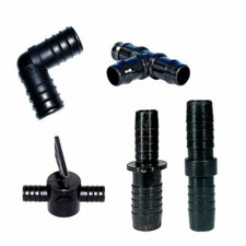 FITTINGS FOR FLEXIBLE POND HOSE PIPE JOINER/JOINTER/SPLITTER/VALVE CONTROL PUSH