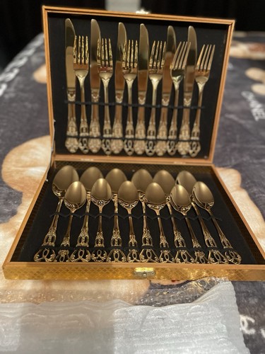 Gold cutlery set brand - cutlery,