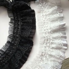 5 Yards Lace Chiffon Pleated