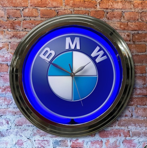 Bmw blue neon wall - bmw,