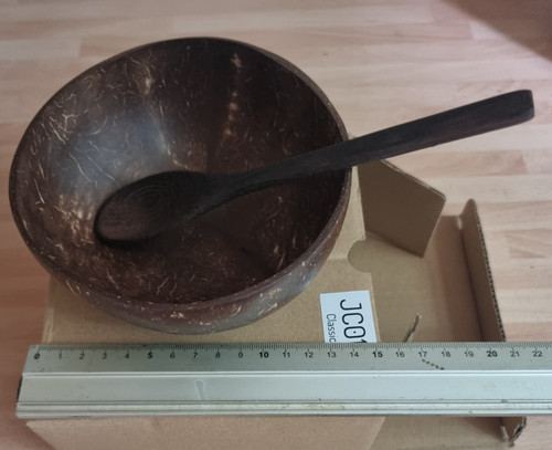 Coconut bowl and - spoon, eco
