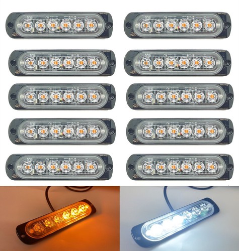12v 24v amber white - led, strobe