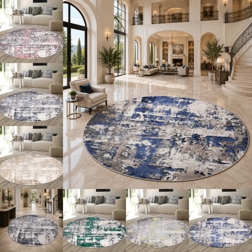 Large modern round - modern, rug