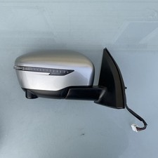 NISSAN QASHQAI J11 O/S DRIVERS SIDE WING MIRROR  WITH CAMERA SILVER 2013-20 MK2