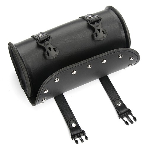 Black leather motorcycle - black,