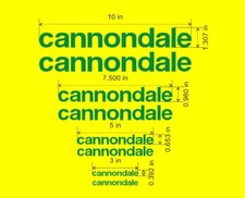 Custom Cannondale Bike Frame Decal Set. Pick Your Color. Trail CAAD Rush Jekyll