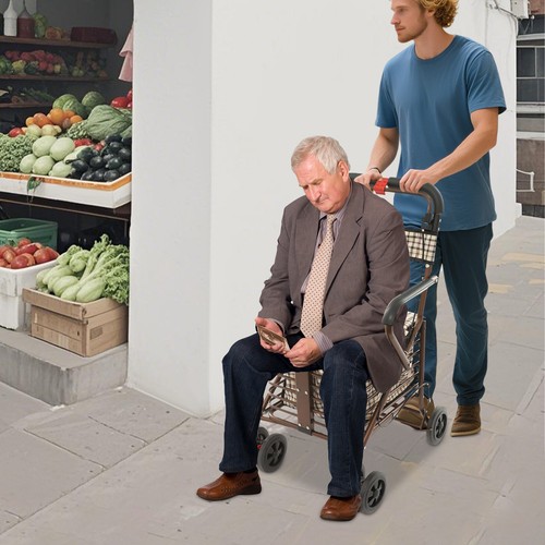Foldable walker with - walker,