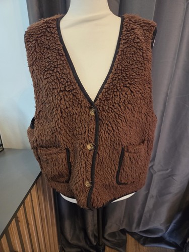 Asos brown teddy borg fleece - borg,