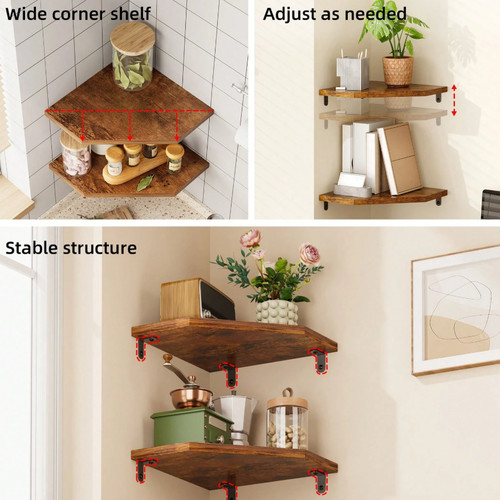 Pack floating corner shelves - pack,
