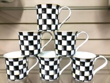 Black White Check Coffee Mug
