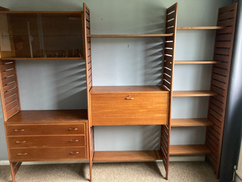 Large tall staples - large, teak