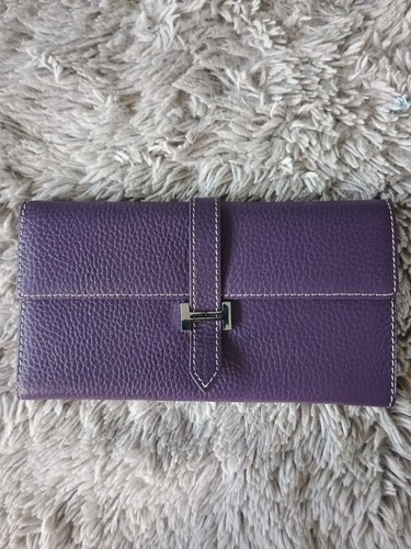 Ladies purple wallet hermes - purple,