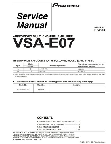 Service manual guide for - guide,