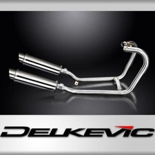 Triumph Thruxton 1200 R/RS 2016-24 Exhaust 2-2 350mm Round Stainless Silencers