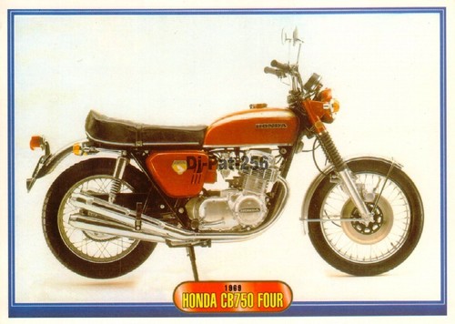 Motorcycle postcard honda cb - motorcycle,