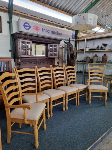 Ladder back dining chairs - back,