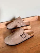 Birkenstock Boston Taupe Suede