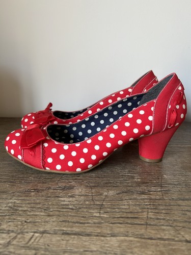 Ruby shoo hayley red white - ruby,