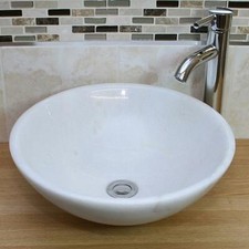 Marble White Bathroom Basin