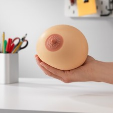 Squeezy  Stress Boobs 12cm Realistic Nipple De-Stress Ball Novelty Gift