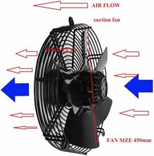 450mm Industrial Duct Axial Commercial Kitchen Canopy Extractor Fan YWF4E-450S