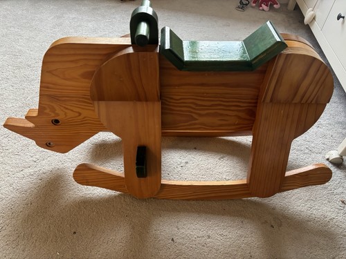 Handmade wooden rocking horse - handmade,