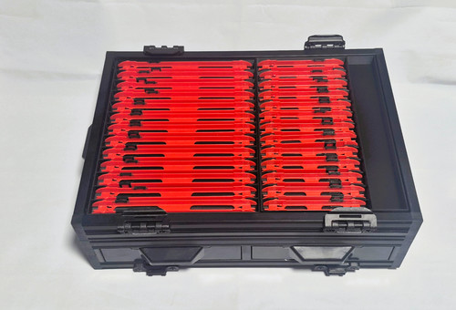 Loaded winder tray - tray, for