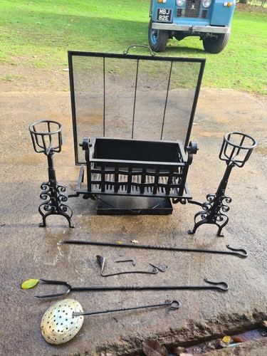 Fireside set incl fire dogs - set,