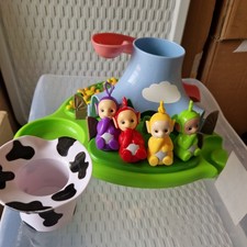 Tomy Teletubbies Bath Toy Playset with Four Characters Slide 2002