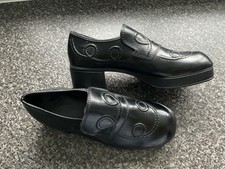 Vintage 70s 80s Lofer Style Slip On Ladies Shoes UK Size 5.5 Half .6