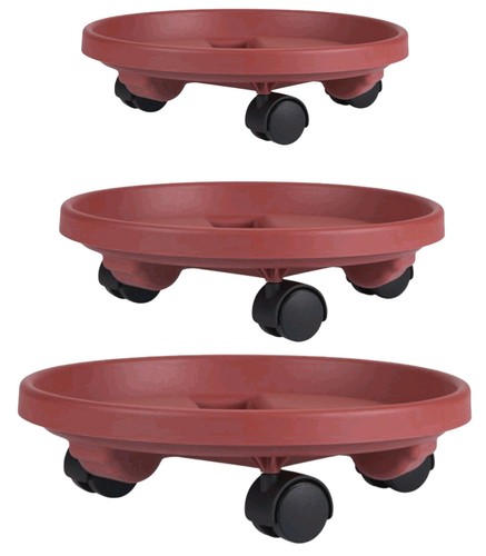 Plastic plant pot caddy - plastic,