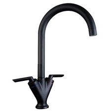 Black Kitchen Sink Tap, Mono