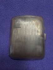Antique Sterling Silver Cigarette Case 1930 Birmingham 57g Hallmarked