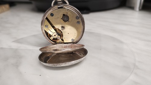Antique silver ladies pocket - antique,