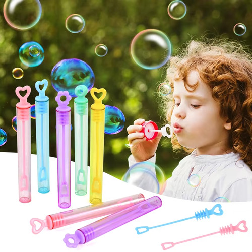 50pc heart wand - heart, bubble