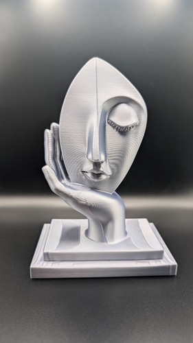 Abstract dual face sculpture - abstract,