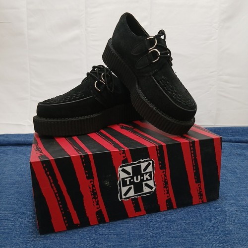 Tuk black suede creepers - tuk,