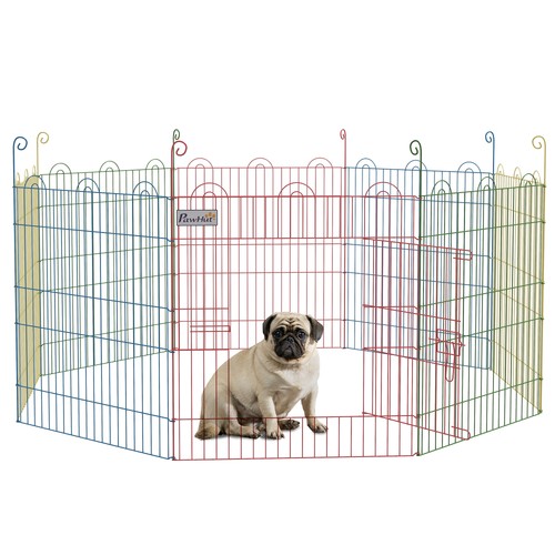 Pawhut pet playpen dog puppy - pawhut,